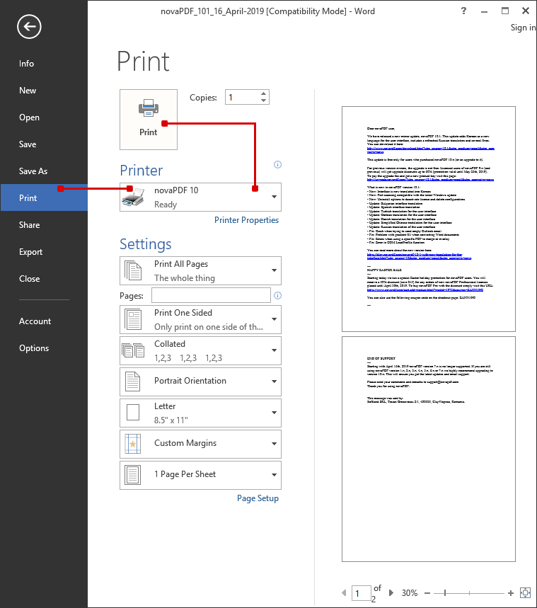 convert png to word document